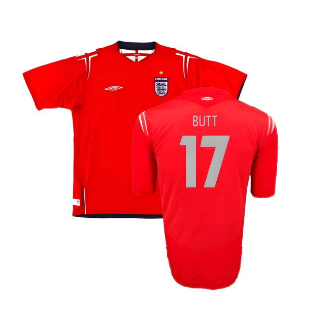 England 2004-06 Away Shirt (2XL) (Excellent) (Butt 17)-SoccerKits Hub | Buy Soccer Jerseys Online